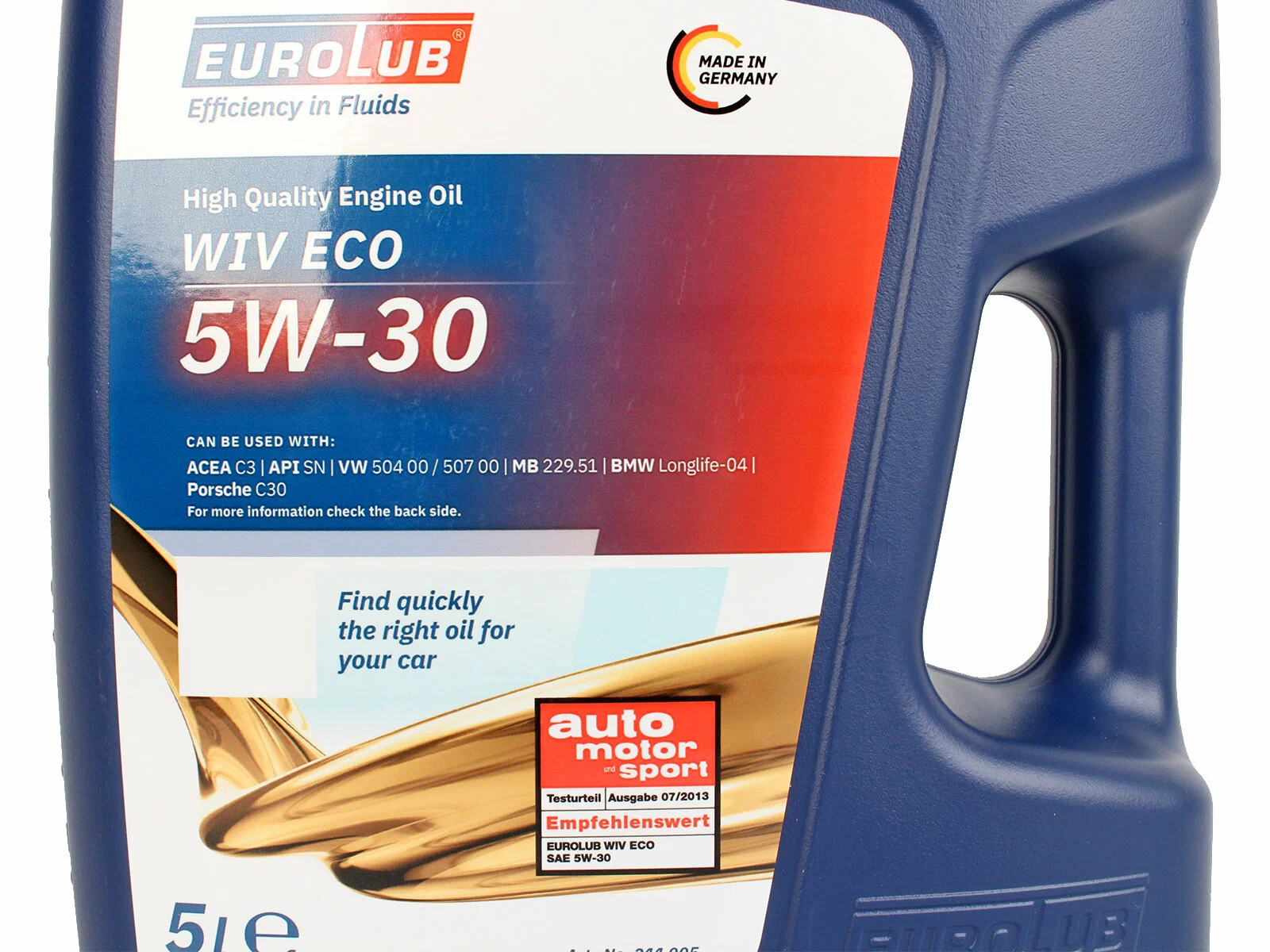 Motor Yagi Eurolub Wiv Eco 5W-30 5L — əlavə foto