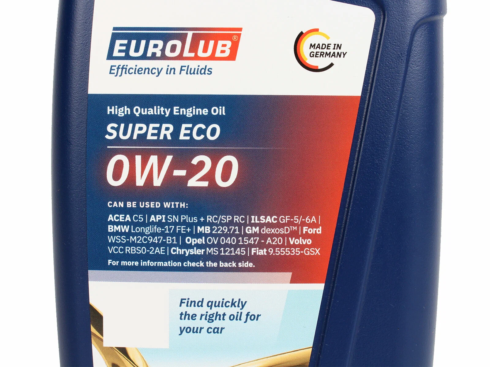 Motor Yagi Eurolub Super Eco 0W-20 1L — əlavə foto