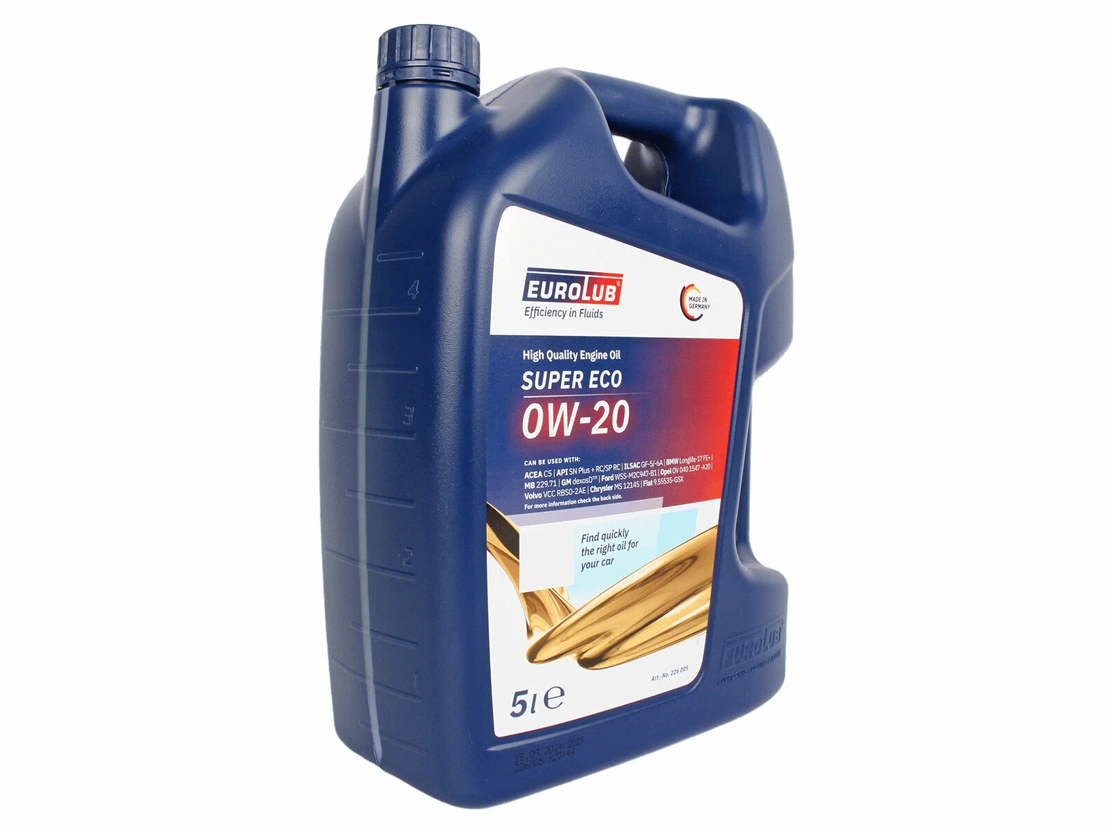 Motor Yagi Eurolub Super Eco 0W-20 4L — əlavə foto