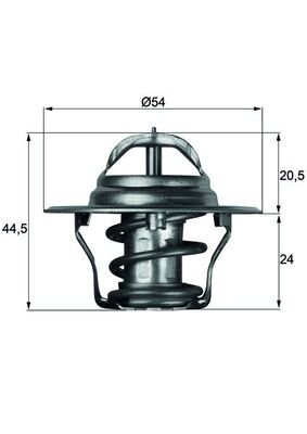 TERMOSTAT HYUNDAI ACCENT II (00-05), KIA SPORTAGE 2.0 CRDI (06- ) (87 DERECE)