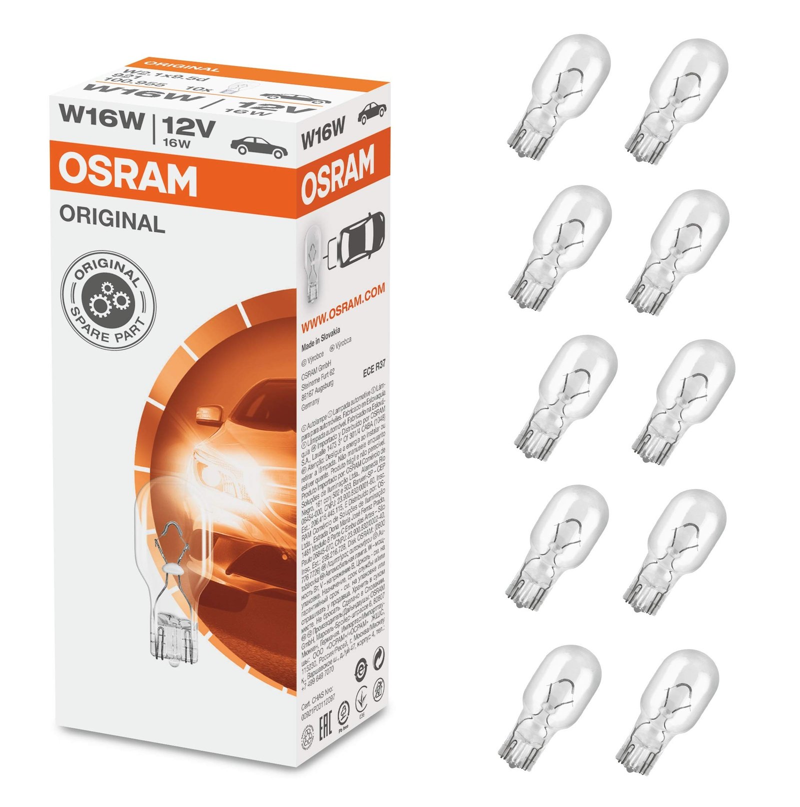LAMPA QLAZOK PATRONSUZ NORMAL W16W 12V
