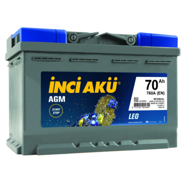 AKKUMULYATOR AGM 70AH R+