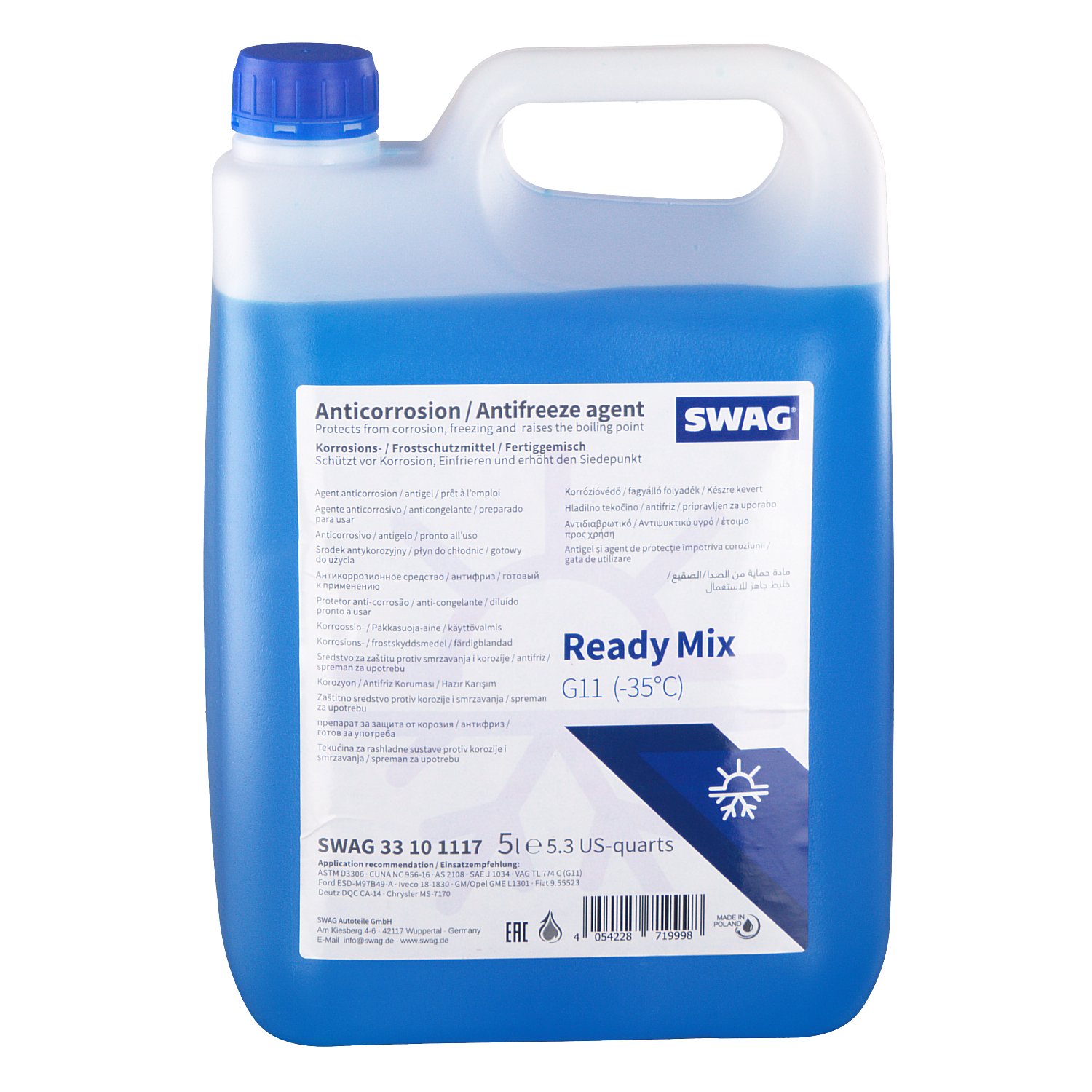 ANTIFIRIZ SWAG READY MIX GOY  G11 (-35C) 5L