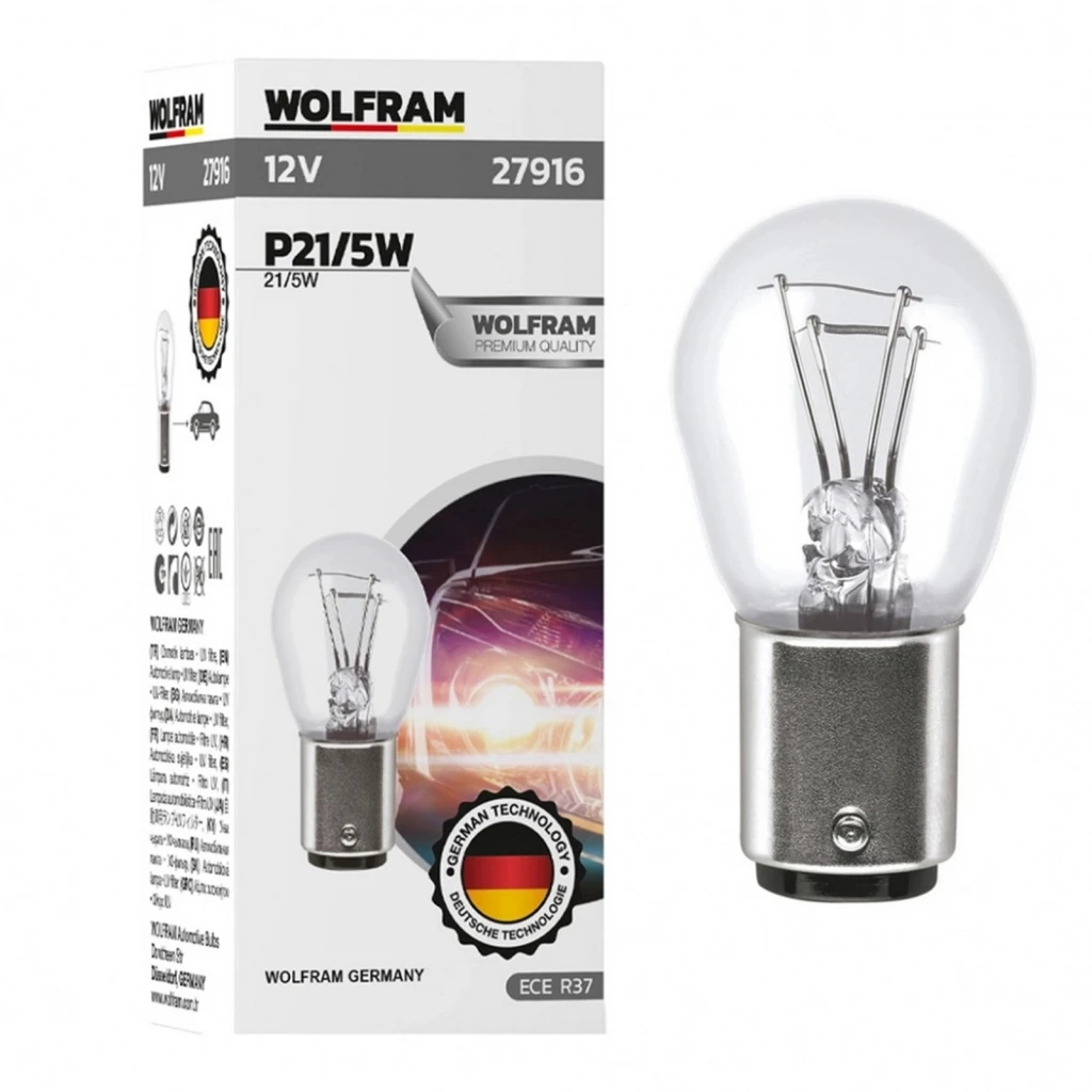 LAMPA CUT KANTAKT DUZ  (12V 21/5W BAY15D)