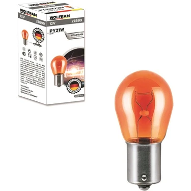 LAMPA SARI TEK KANTAKT DUZ (PY21W 12V/21W BA15S)