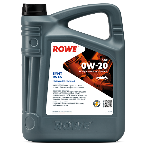 MOTOR YAGI ROWE HIGHTEC SYNT RS C5 SAE 0W-20 4L