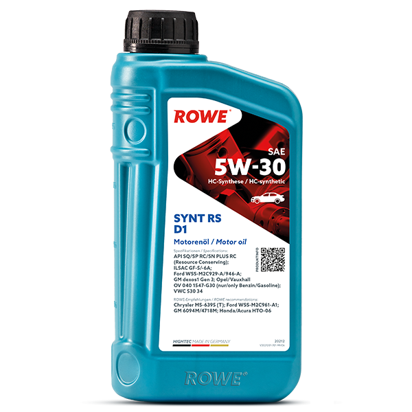 MOTOR YAGI ROWE HIGHTEC SYNT RS D1 SAE 5W-30 1L