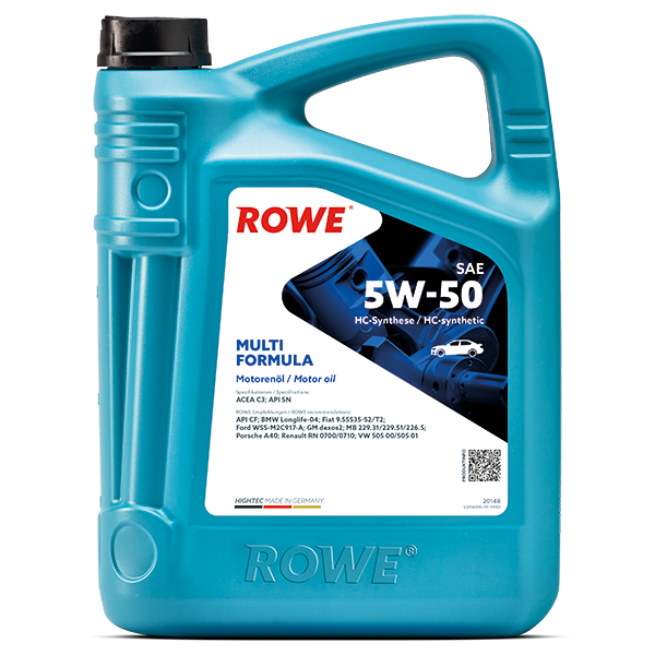 Motor Yagi Rowe Hightec Formula Gt Sae 5W-50 5L — ROWE