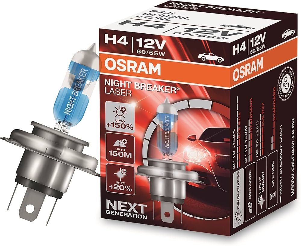 Lampa Osram Night Breaker Laser H4 60/55W (+150)