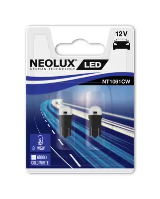 Lampa Diod W5W Ag 6000K 2 Eded