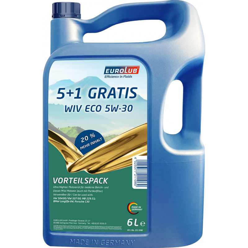 Motor Yagi Eurolub Wiv Eco 5W-30 6L
