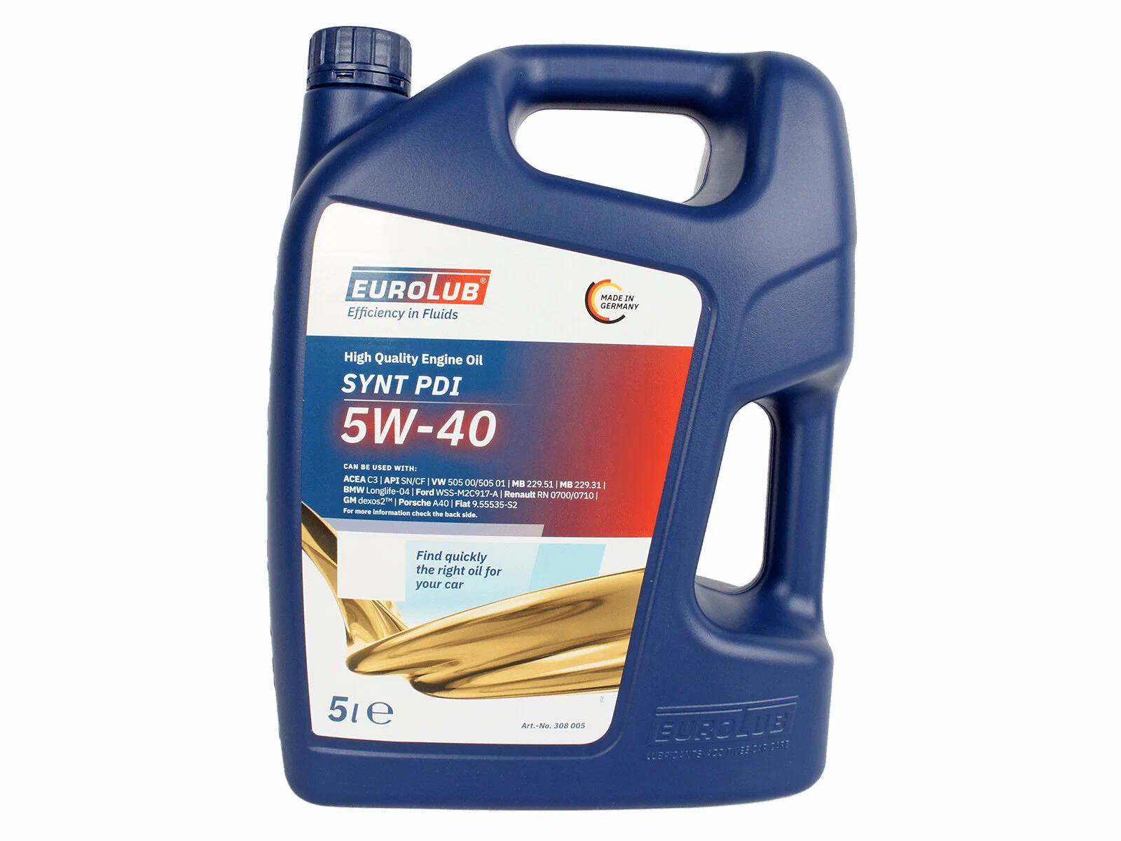 Motor Yagi Eurolub Synt Pdi 5W-40 4L — foto