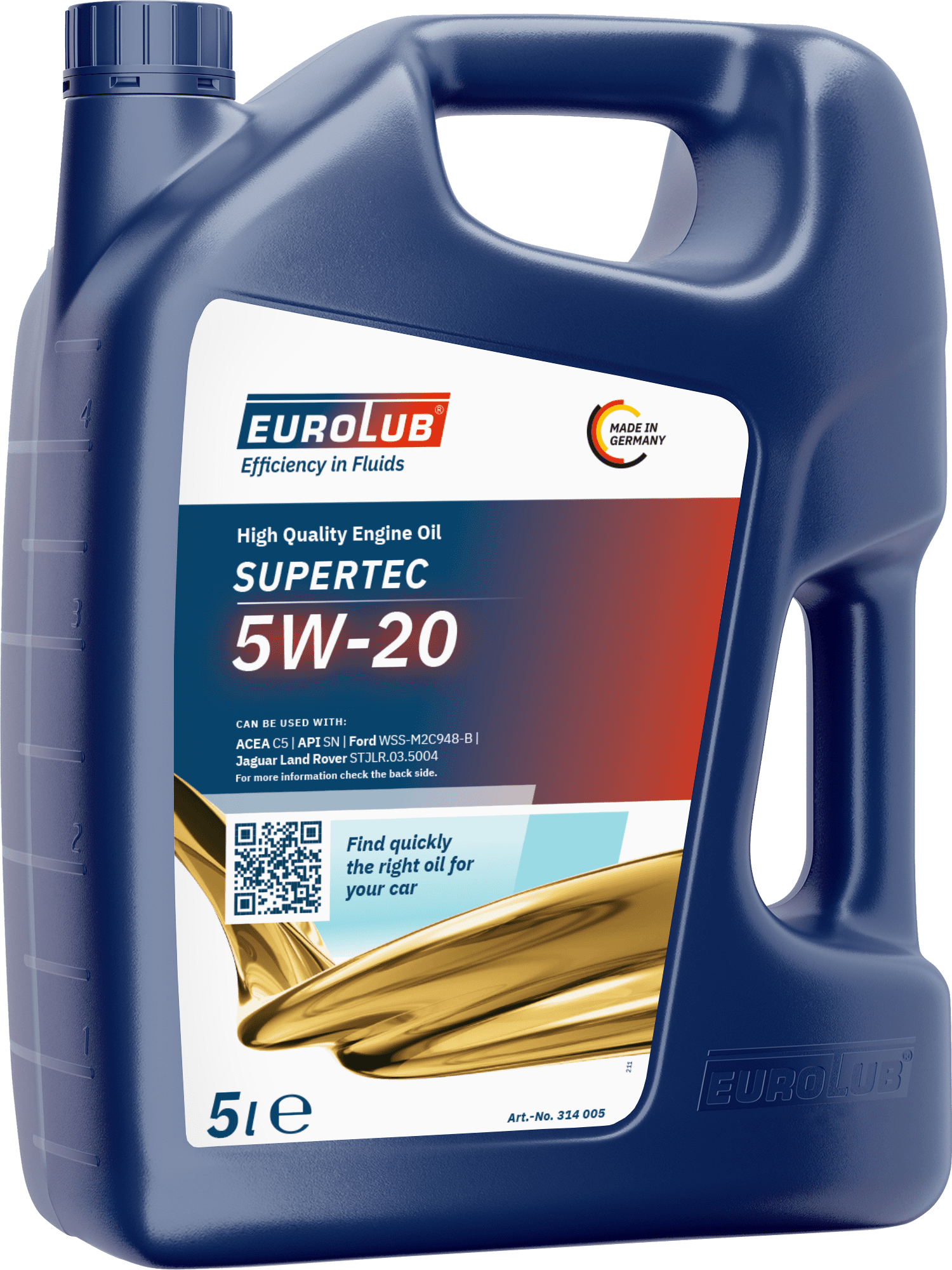 Motor Yagi Eurolub Supertec 5W-20 4L