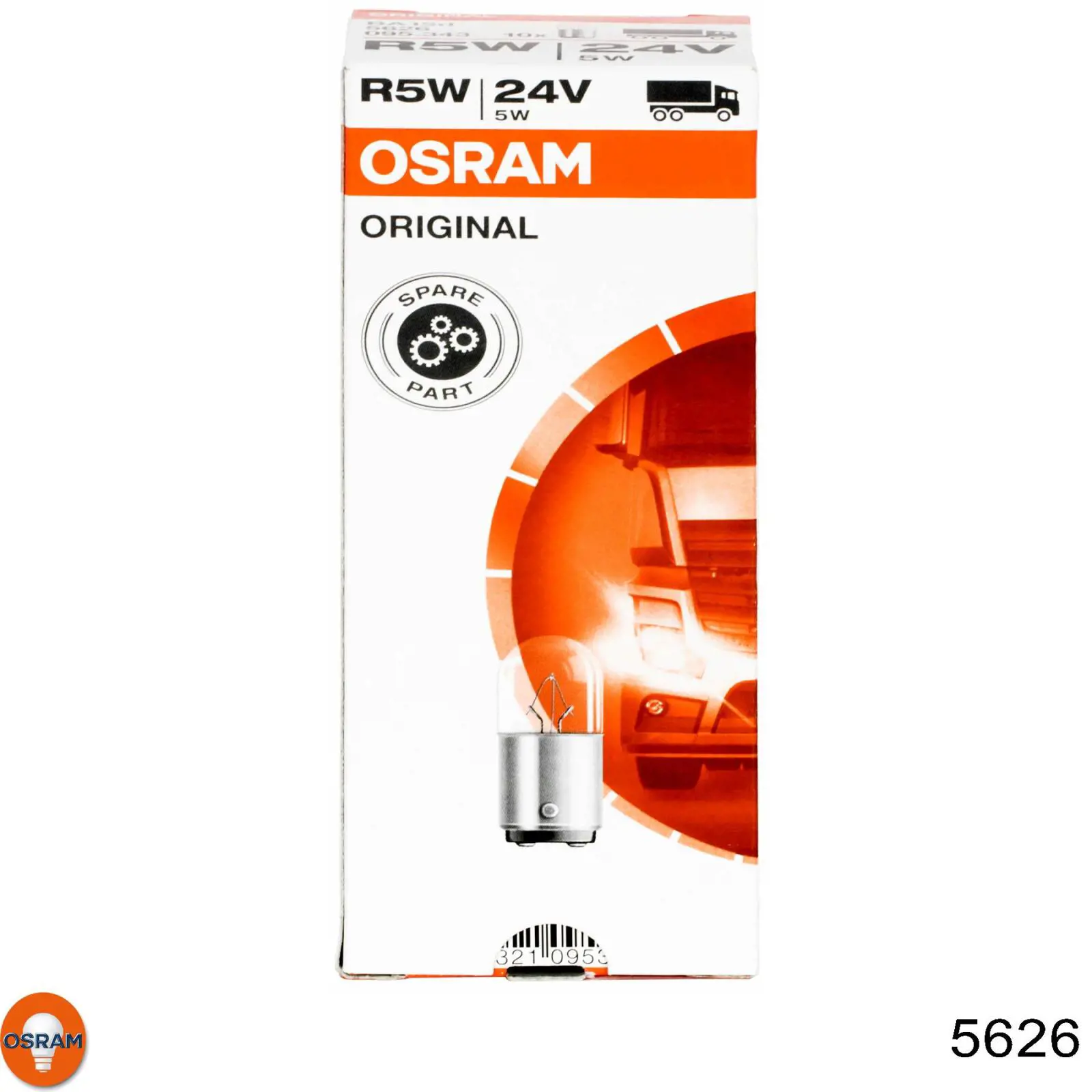 Lampa R5W 5W 24V (Ba15S Unv1) — OSRAM
