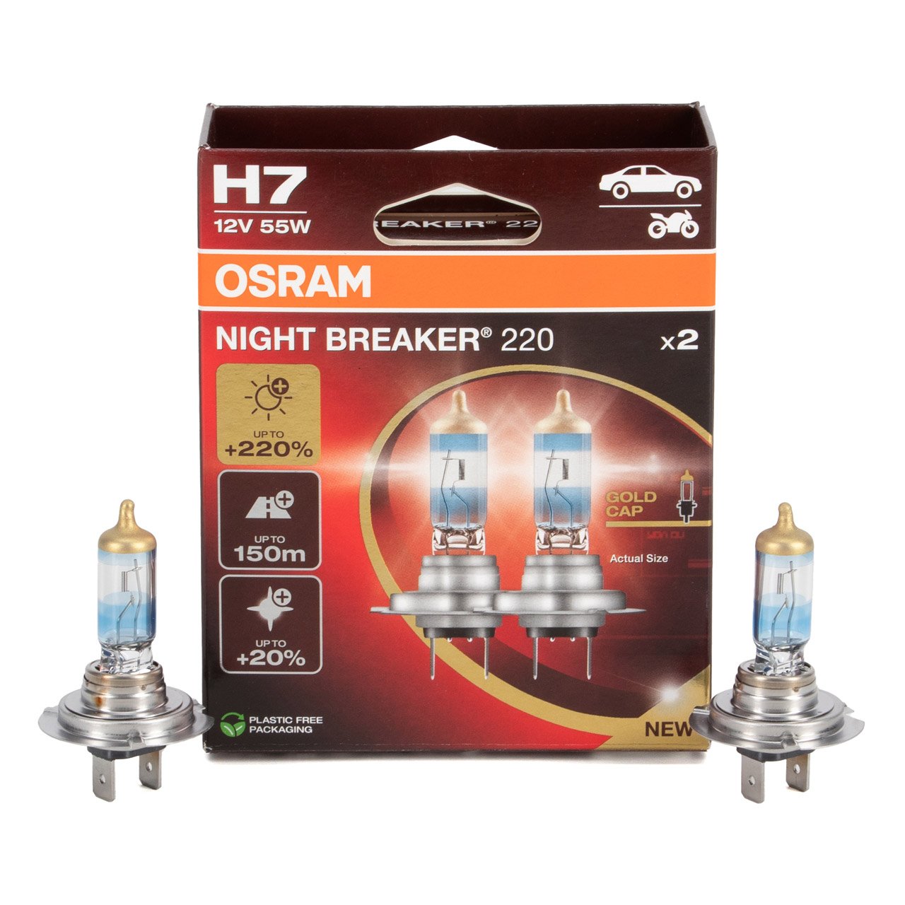 Lampa H7 55W 12V (Px26D 10X10X1) — OSRAM