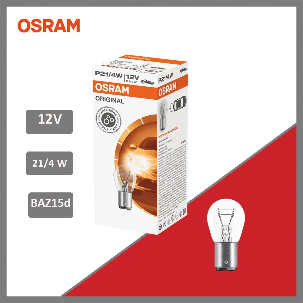 Lampa P21/4W 21/4W 12V (Baz15D) — OSRAM