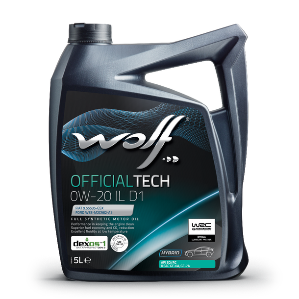 Mator Yagi Wolf Officialtech 0W-20 Il D1 5L — WOLF əsas şəkil