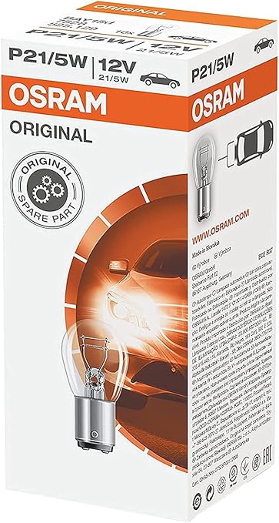 Lampa P21/5 12V (Cut Kontakt)